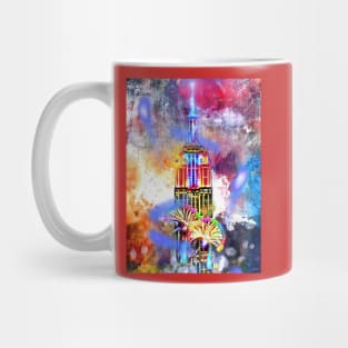 Empire State Building Painted Mug